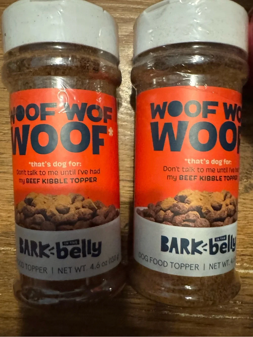 Bark Box Lot of 2 BARK belly Beef Kibble Topper Dog Food Topper NEW
